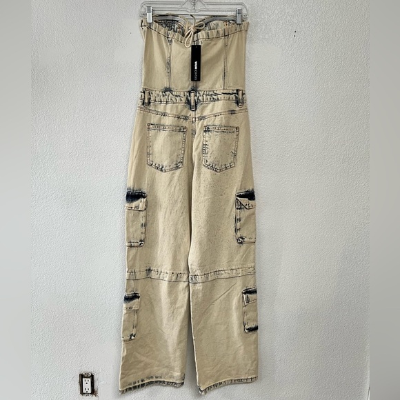 Fashion Nova One Last Dance Dream Jumpsuit Light wash Medium NWT - Picture 4 of 10